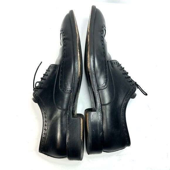 Bruno Magli "Radical" Men's Black Leather Wingtip Italy Dress Shoe Oxfords US 13 - Picture 8 of 13